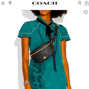 Coach beige belt bag